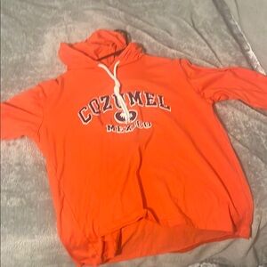 Orange Cozumel Mexico Hoodie